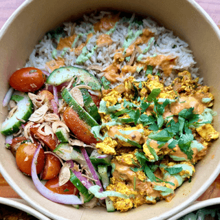 Paneer Bhurji Rice Bowl