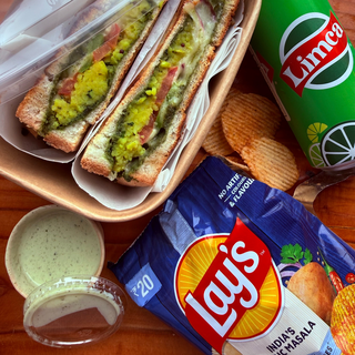 The Dabba: Indian Lunch Box (Main, Side, Drink)