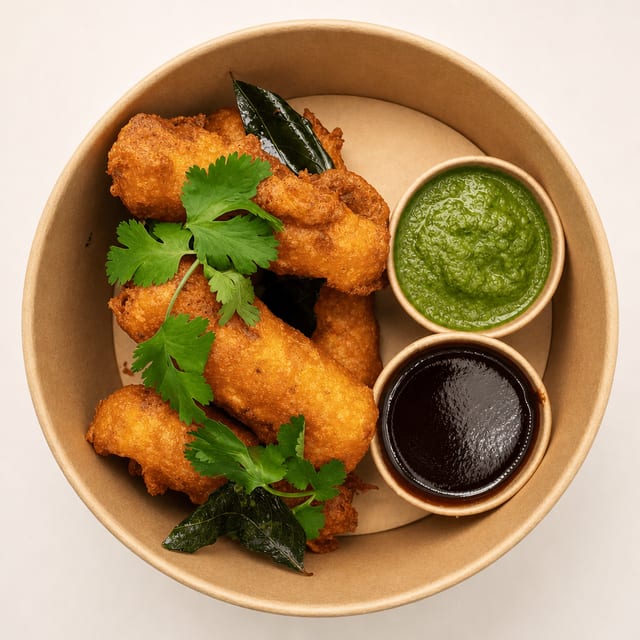 Paneer Pakoras.
